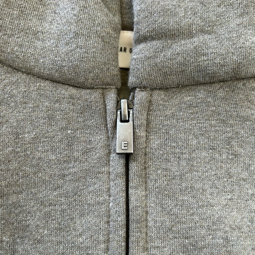 AUTHENTIC Fear of God Essentials Classic Full Zip Hoodie Homestead Heather SS25 - Picture 7 of 11